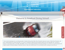 Tablet Screenshot of amethystdrivingschool.com